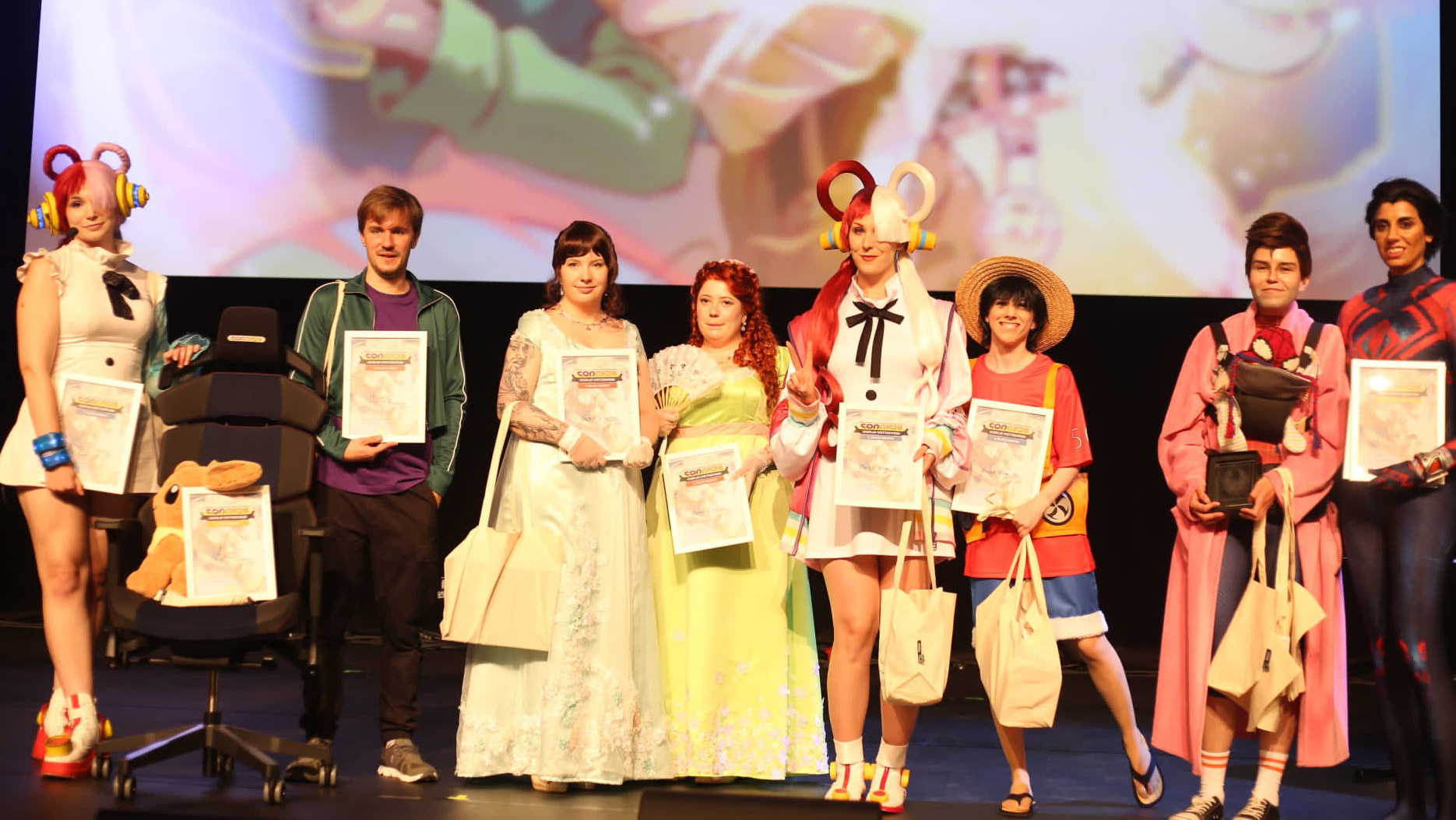 Die Gewinner des Connichi-Cosplay-Wettbewerbs 2023.