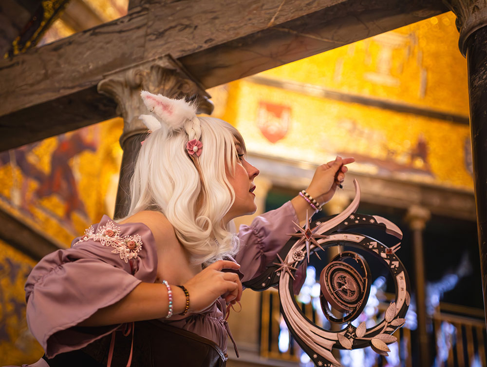 Cosplay-Fotos im Museum